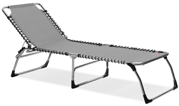 FIAM® Liegestuhl CASANOVA XXL 037TX Grau/Chrom
